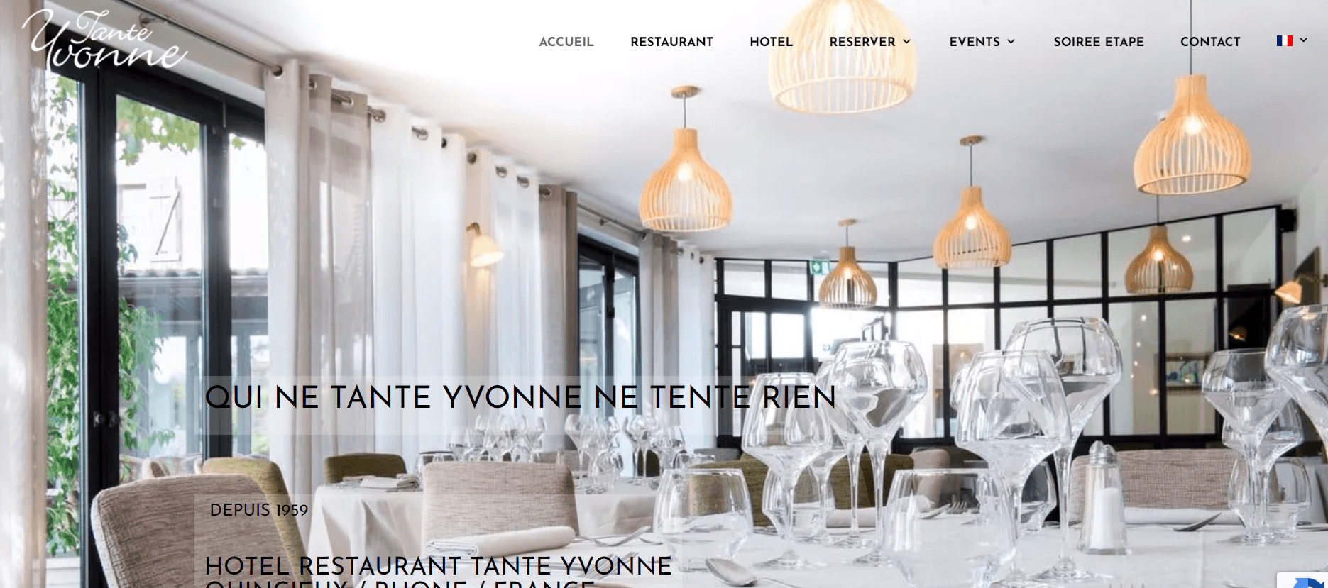 Hotel restaurant Tante Yvonne