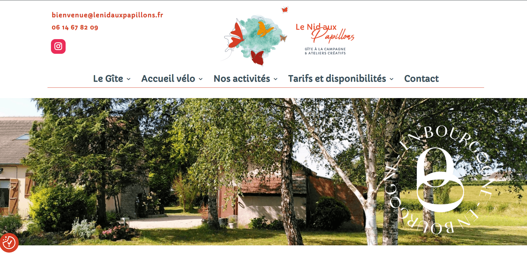 le nid aux papillons location gite en bourgogne