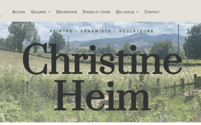Dernière réalisation : christineheim.fr